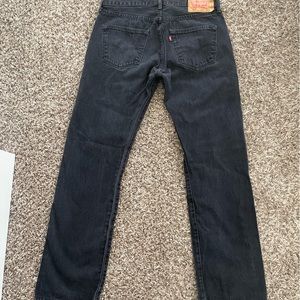 Vintage washed black denim Levi 501’s
